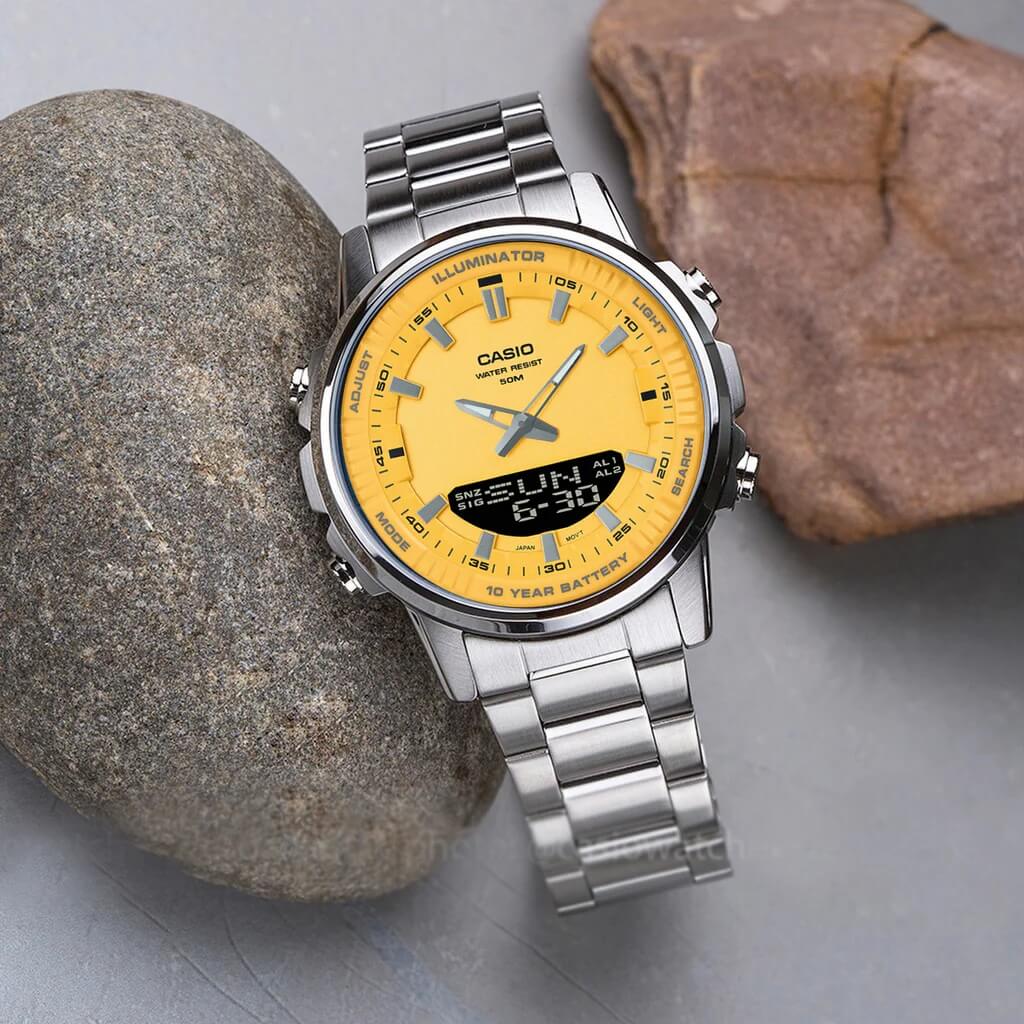 Multifunctional Waterproof AMW-880D Series Classic Dual Display Casio Men's Watch