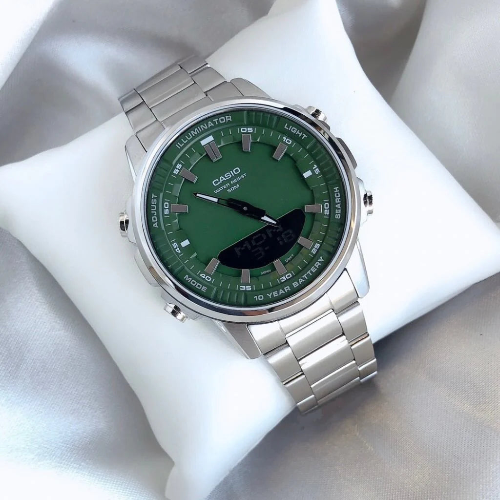 Multifunctional Waterproof AMW-880D Series Classic Dual Display Casio Men's Watch